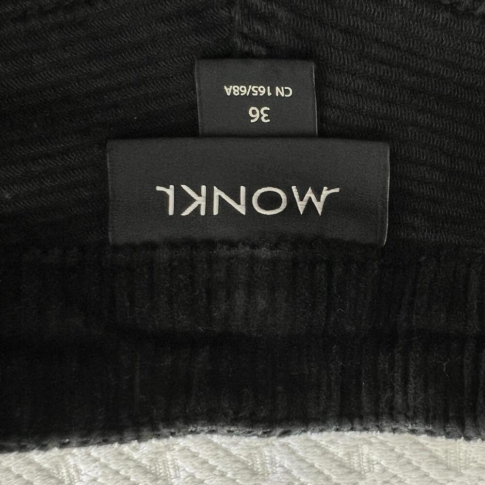 Monki Women's Size 36 EU 6 or 8 US Black Corduroy Ankle Length Pants - Picture 9 of 14